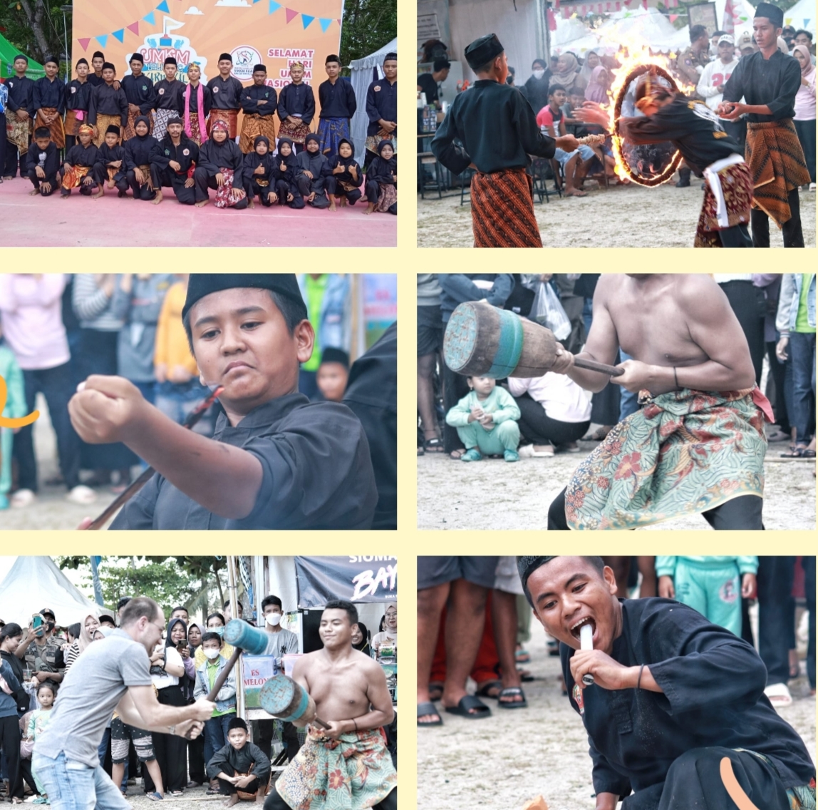 Perguruan Seni Budaya Silat dan Debus Maung Pande Turut Meriahkan Pesona Belitung Beach Festival 2022