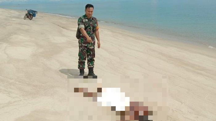 Heboh! Sosok Jenazah Pria Asal Cianjur DItemukan Tergeletak di Pinggir Pantai Merapin Bangka Tengah