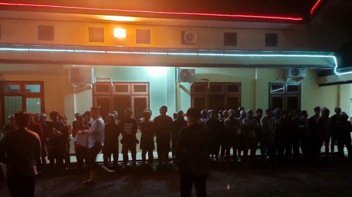 Puluhan Set Alat Tambang dan 67 Orang Penambang Ilegal Diamankan di Belitung Timur