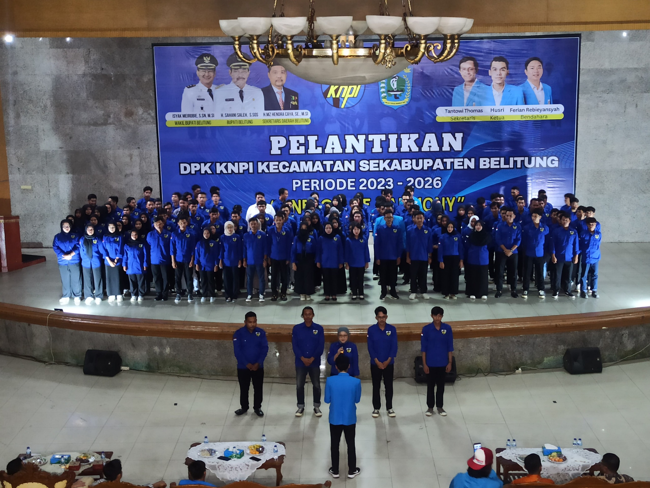 KNPI Belitung Lantik 200 Pengurus Tingkat Kecamatan SeKabupaten Belitung