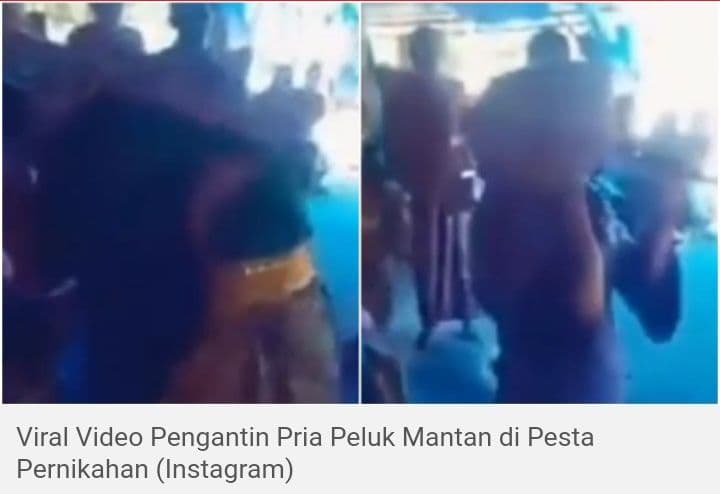 Viral Video Pengantin Pria Peluk Mantan di Pesta Pernikahan, Diduga Belum Move on